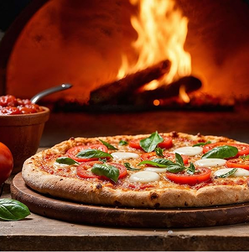 Steinofen-Pizza aus dem Garcon-Set